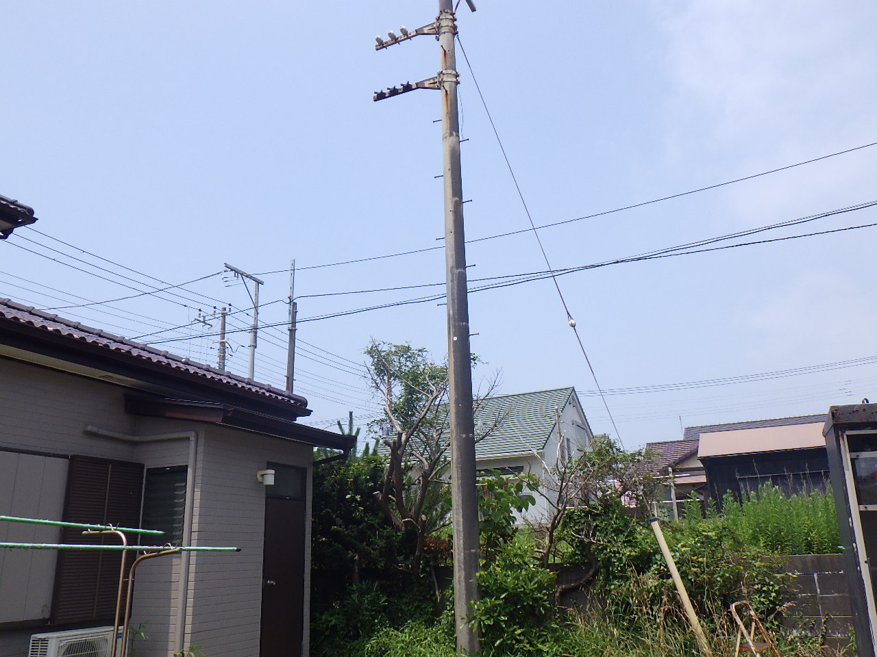 某所高圧ケーブル撤去